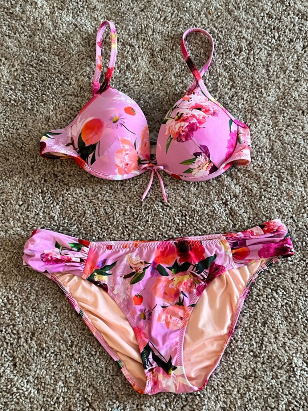 Victoria’s Secret pink floral bikini set